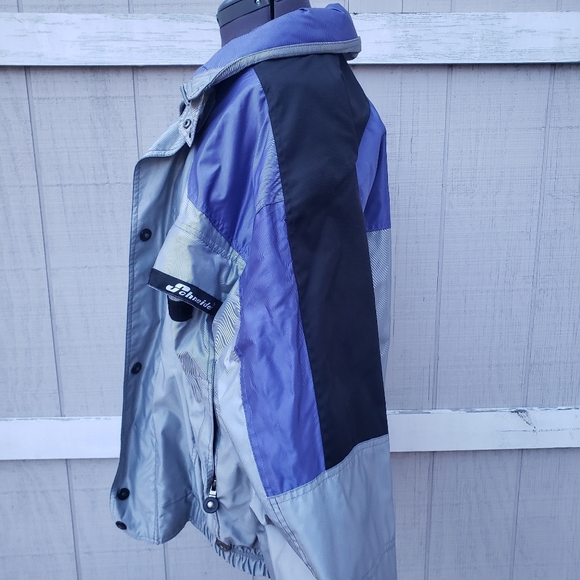 Vintage Schneider Silver Colorblock Ski Jacket - Picture 3 of 9